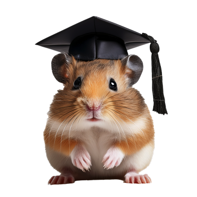 Hamster mit Talarhut. Die Hamsterschule für alle interessierten und wissbegierigen Hamsterbesitzer