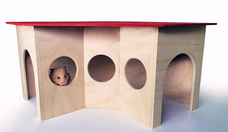 Ein großes Hamsterhaus zum schlafen und spielen 